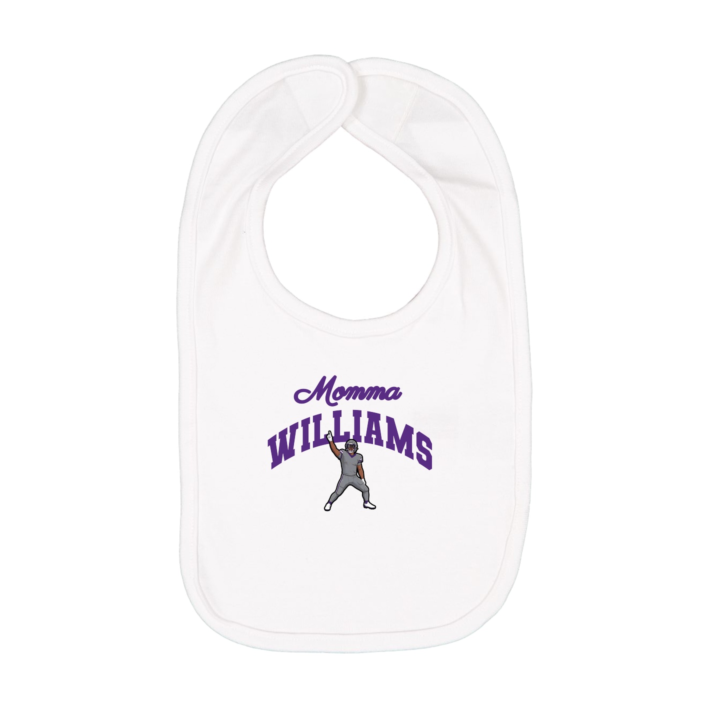 Infant Bib — Mothers Day Arch in White