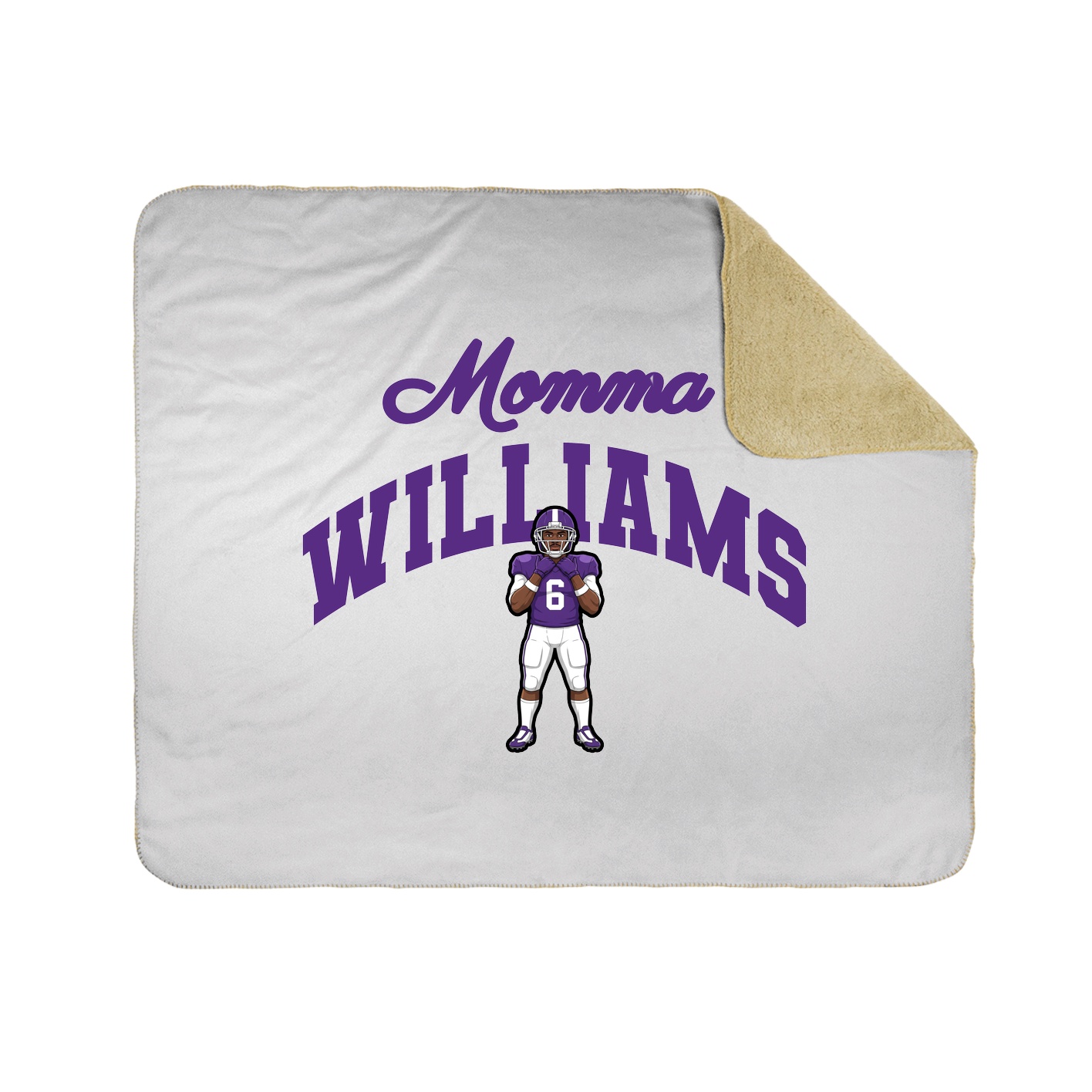 Throw Blanket — Mothers Day Arch in White