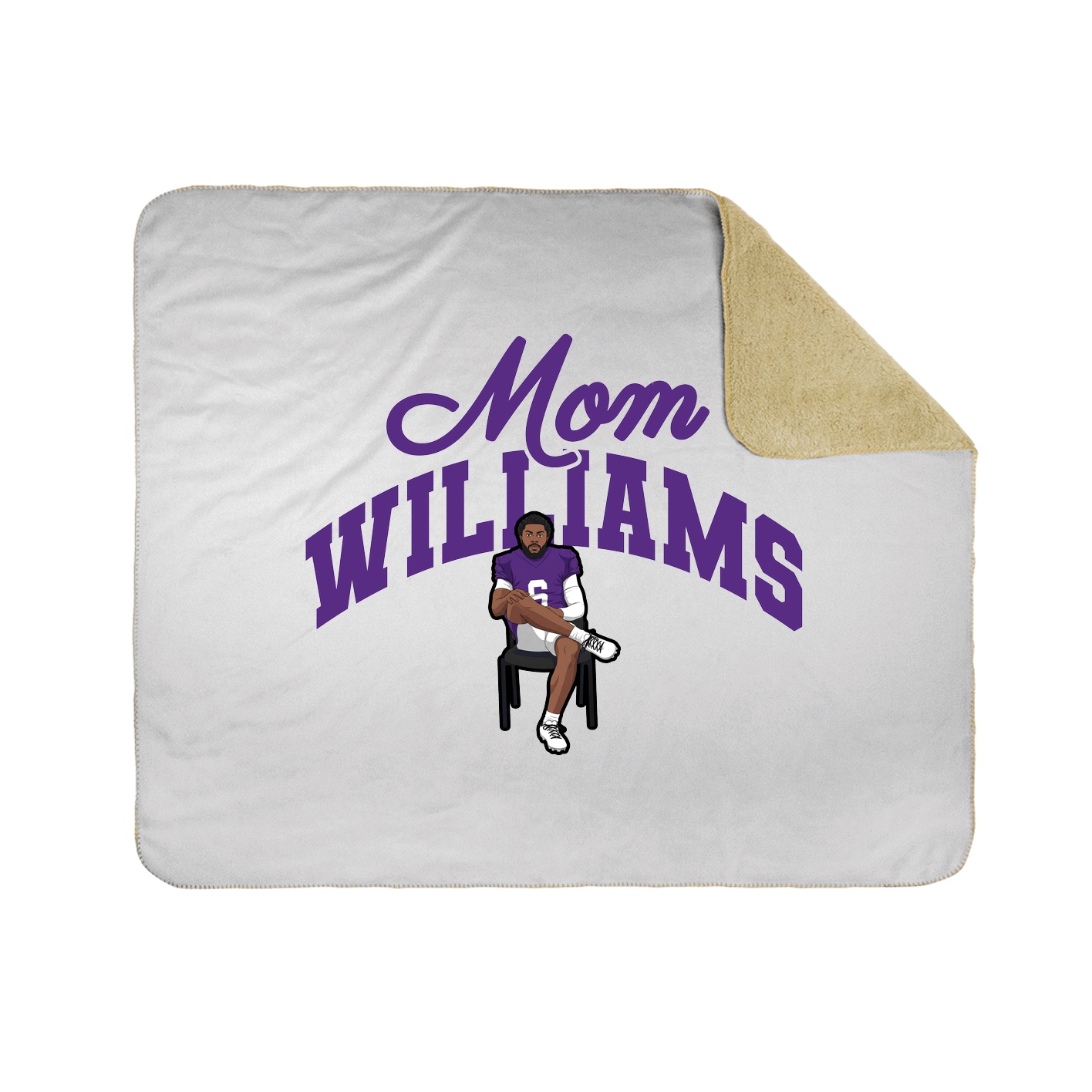 Throw Blanket — Mothers Day Arch in White