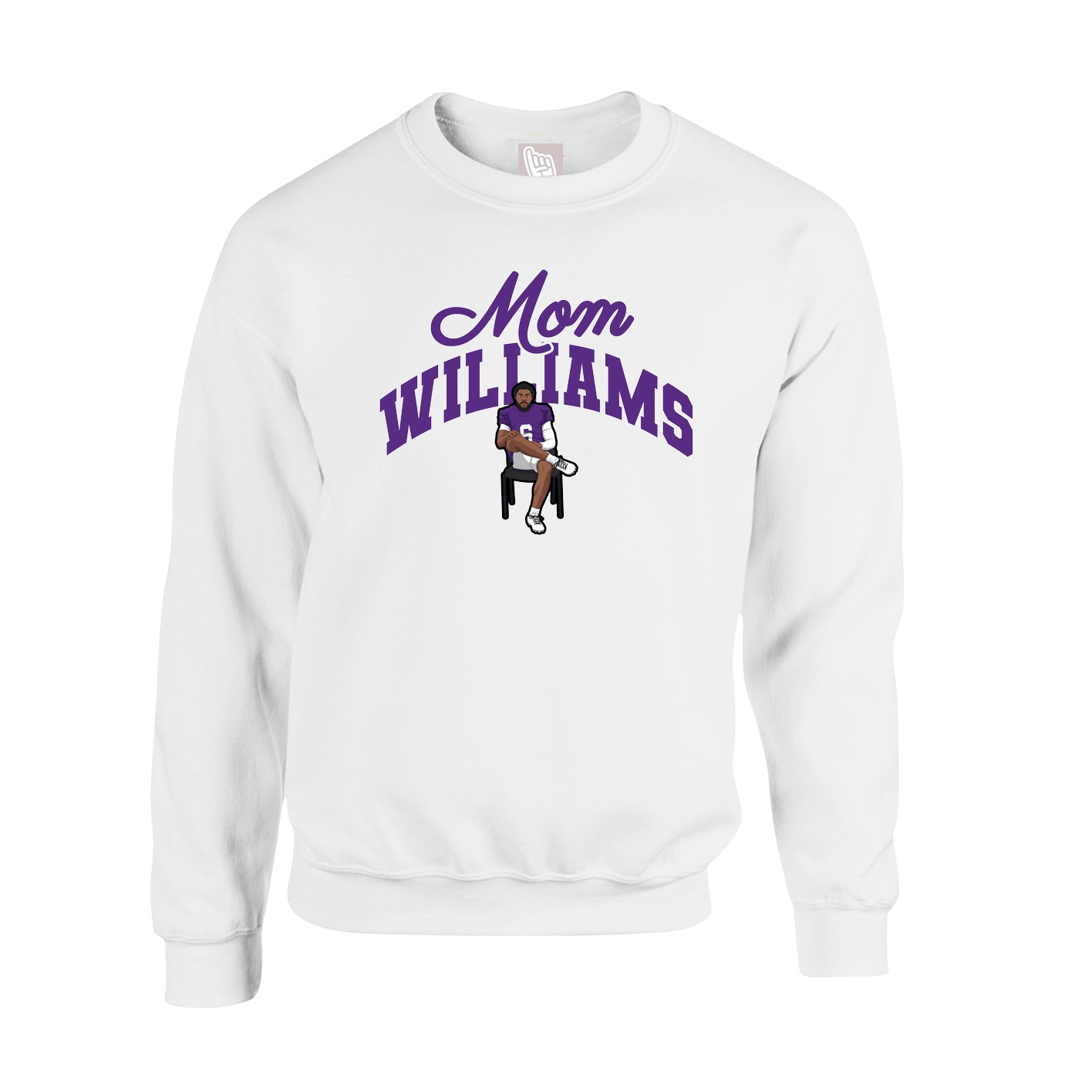 Fleece Crew — Mothers Day Arch in White