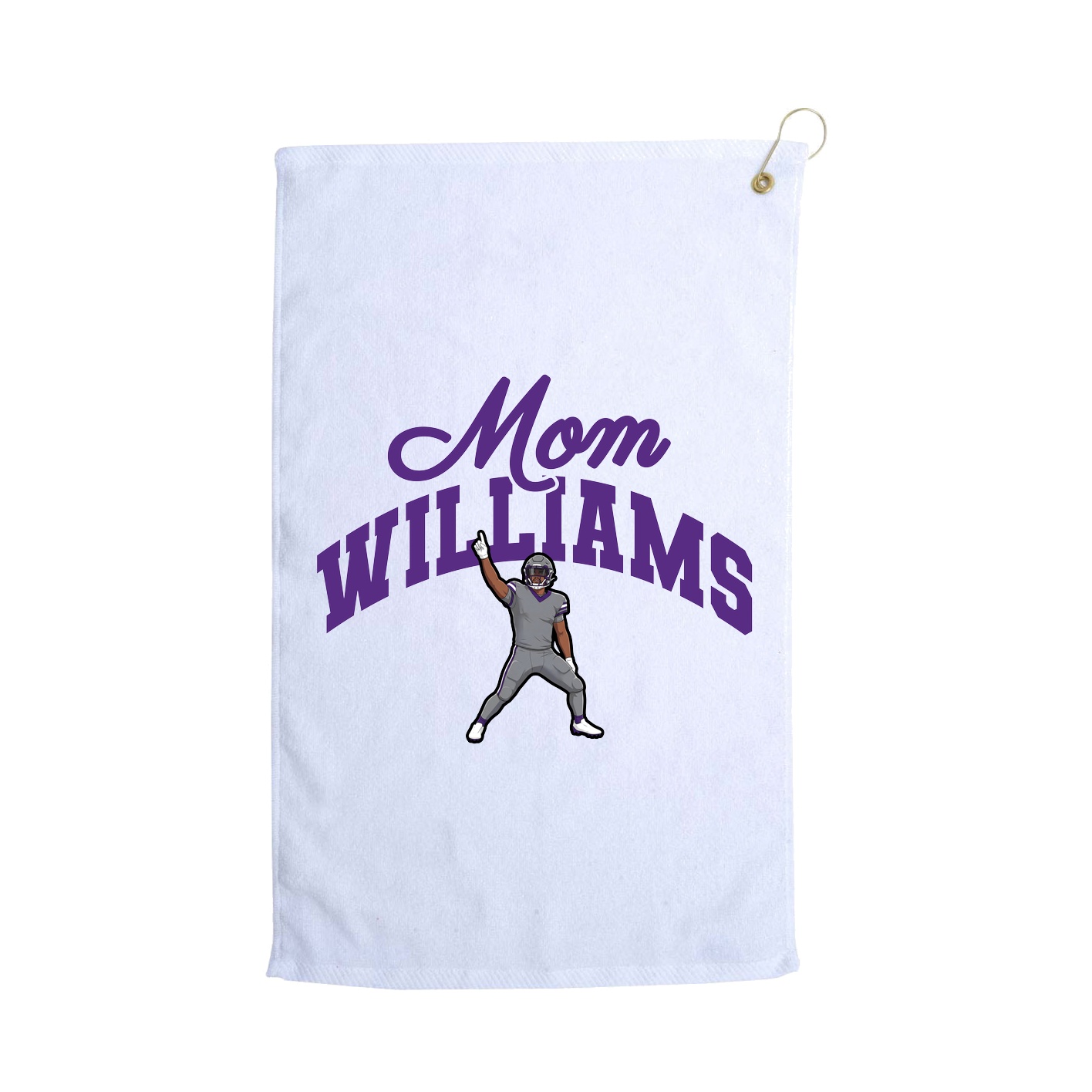 Golf Towel — Mothers Day Arch in White