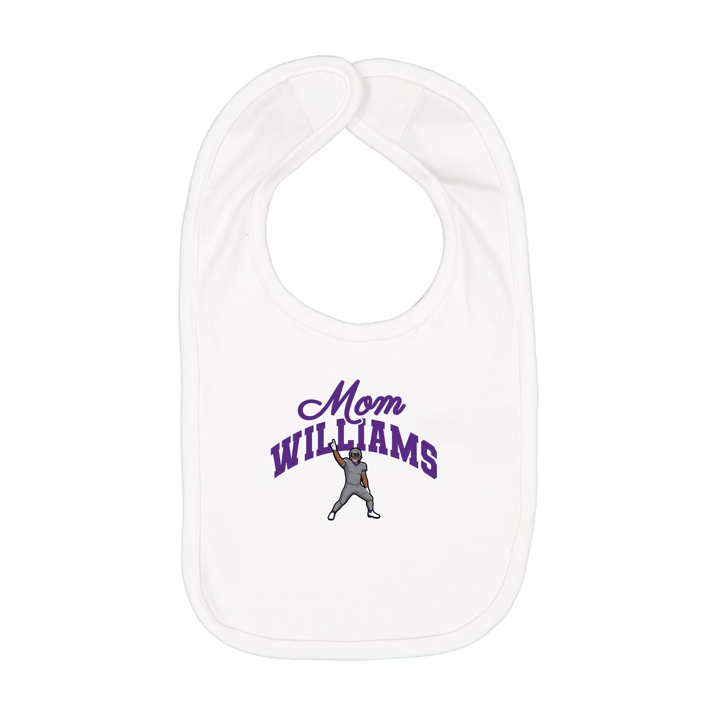 Infant Bib — Mothers Day Arch in White