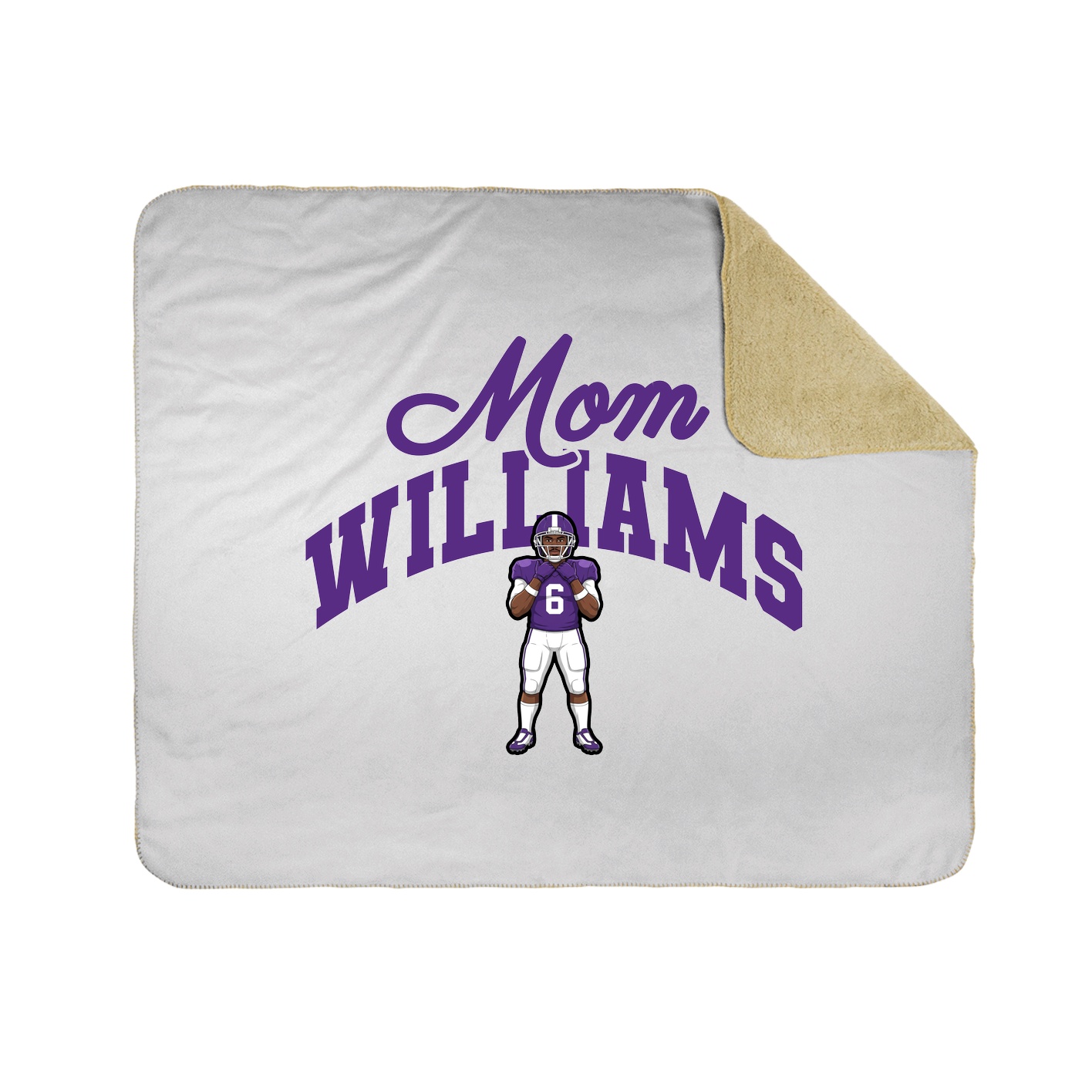 Throw Blanket — Mothers Day Arch in White