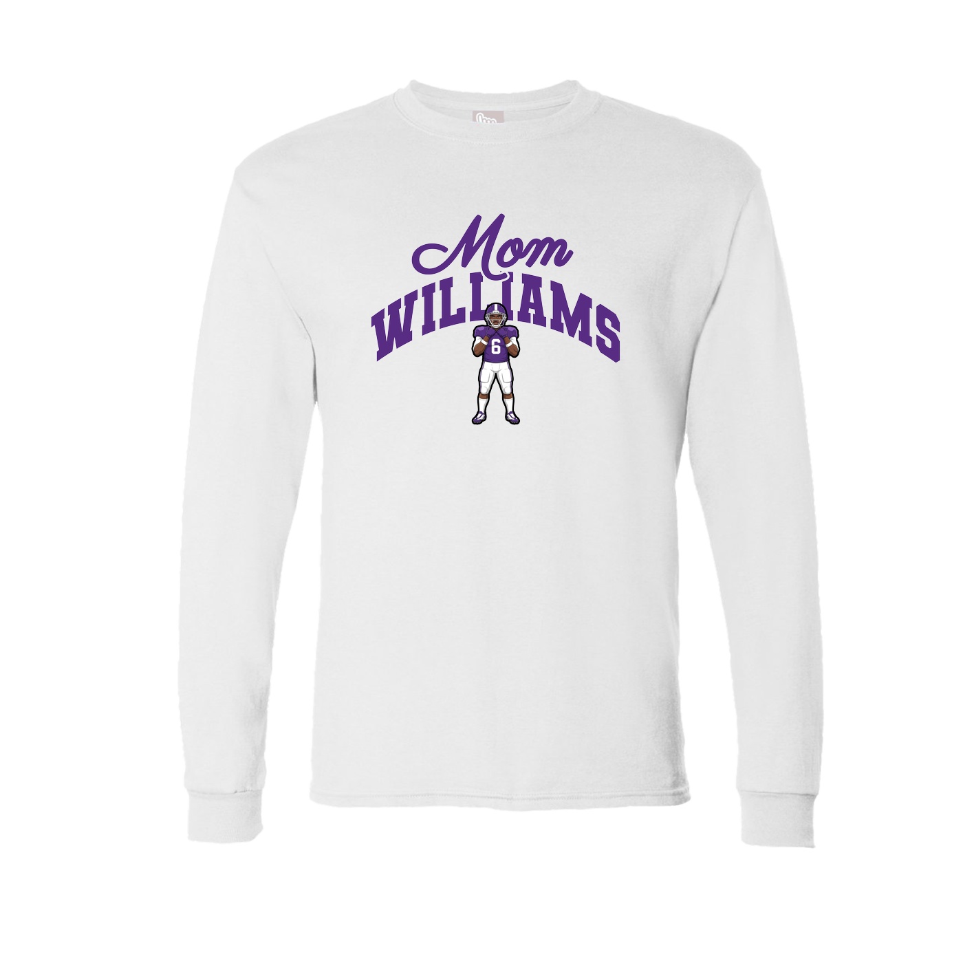 Long Sleeve Tee — Mothers Day Arch in White
