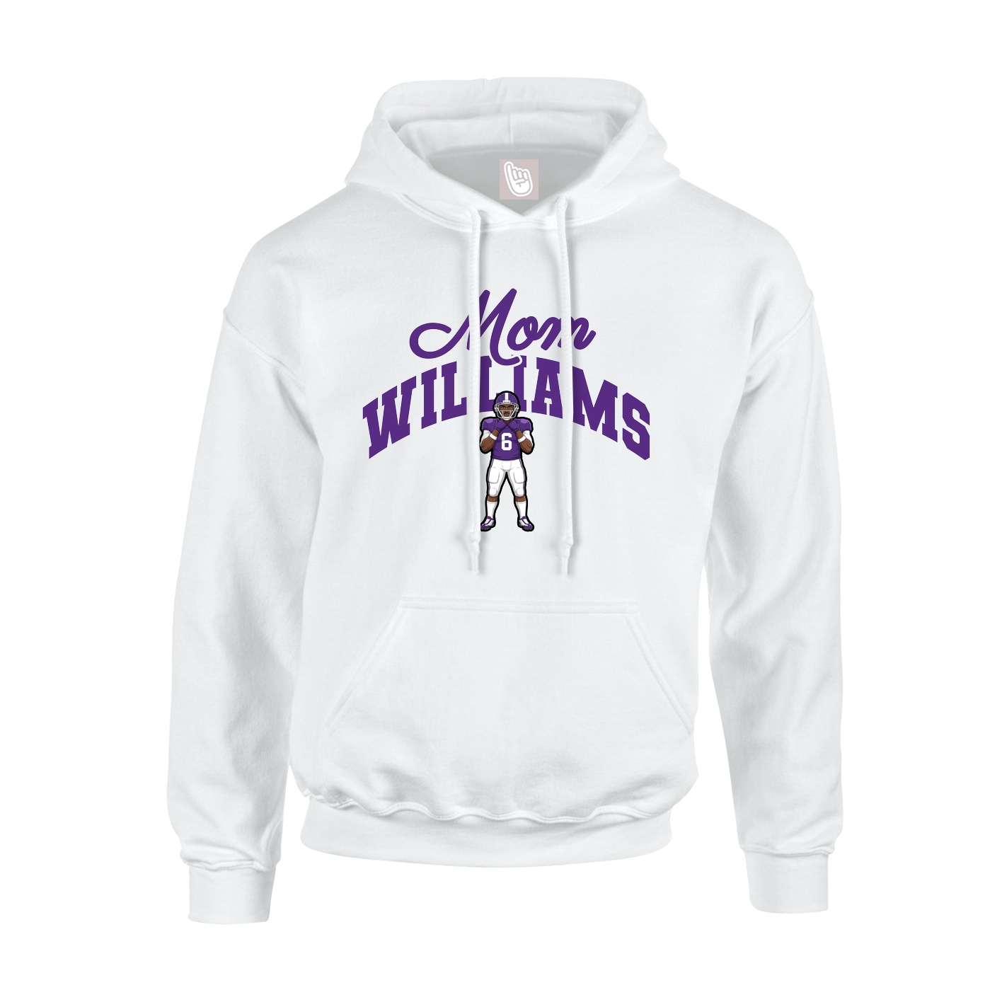 Youth Hoodie — Mothers Day Arch in White