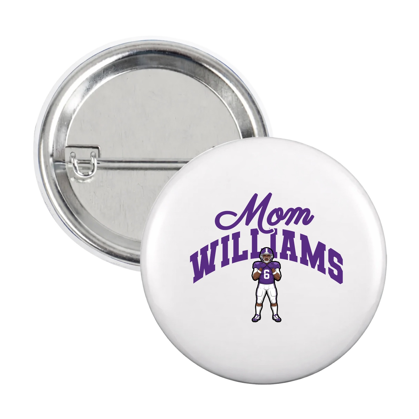 Game Day Button — Mothers Day Arch in White
