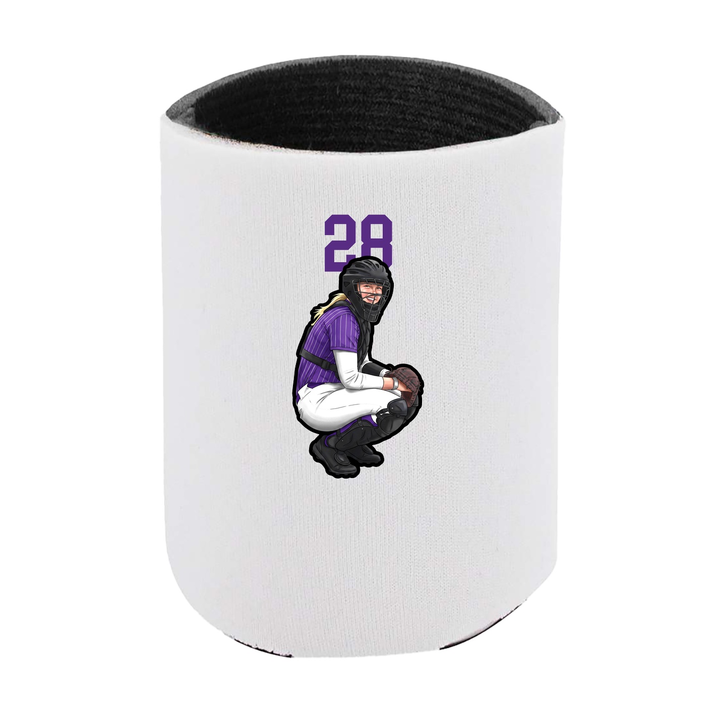 Can Holder — Number Top in White