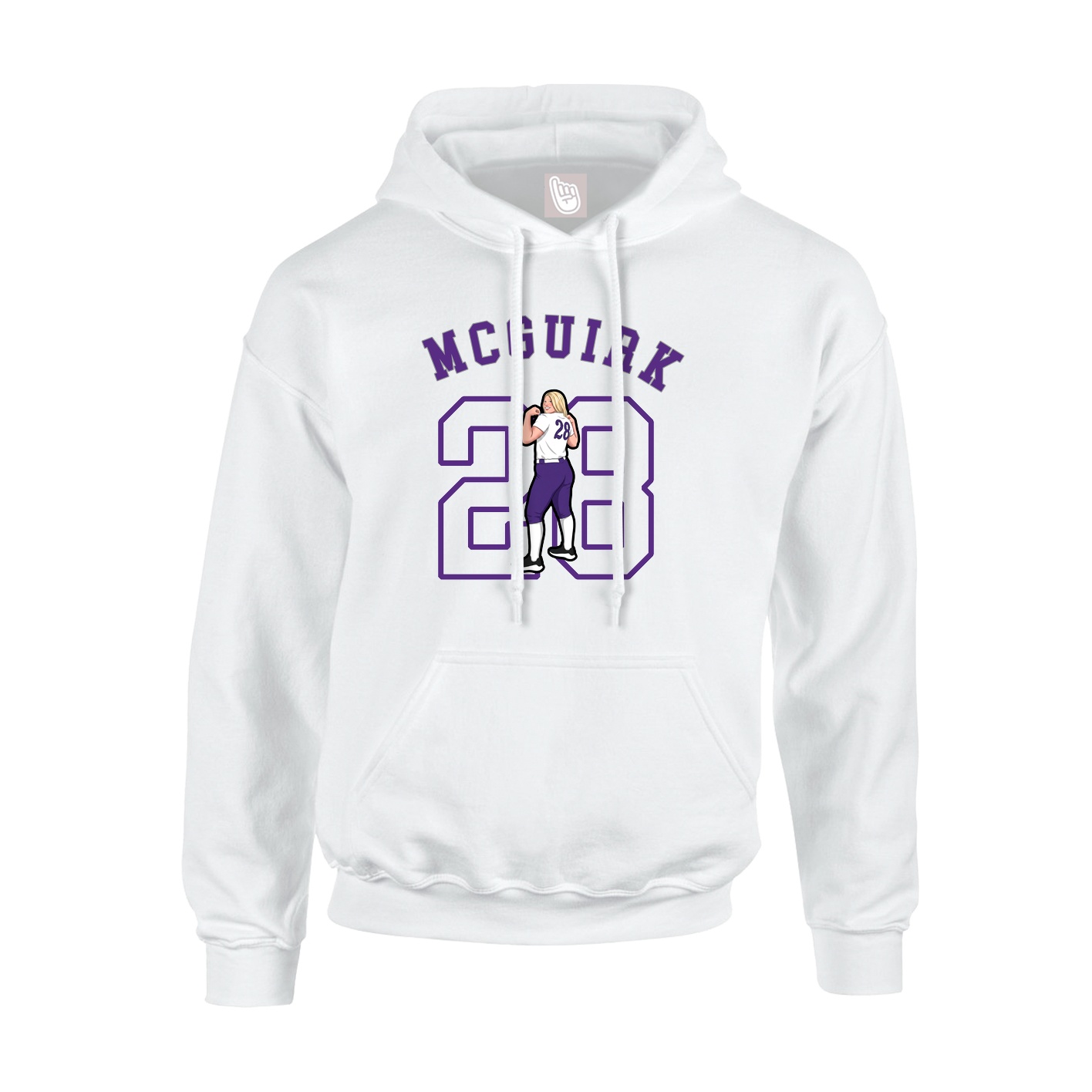 Hoodie — Shirsey Arch in White