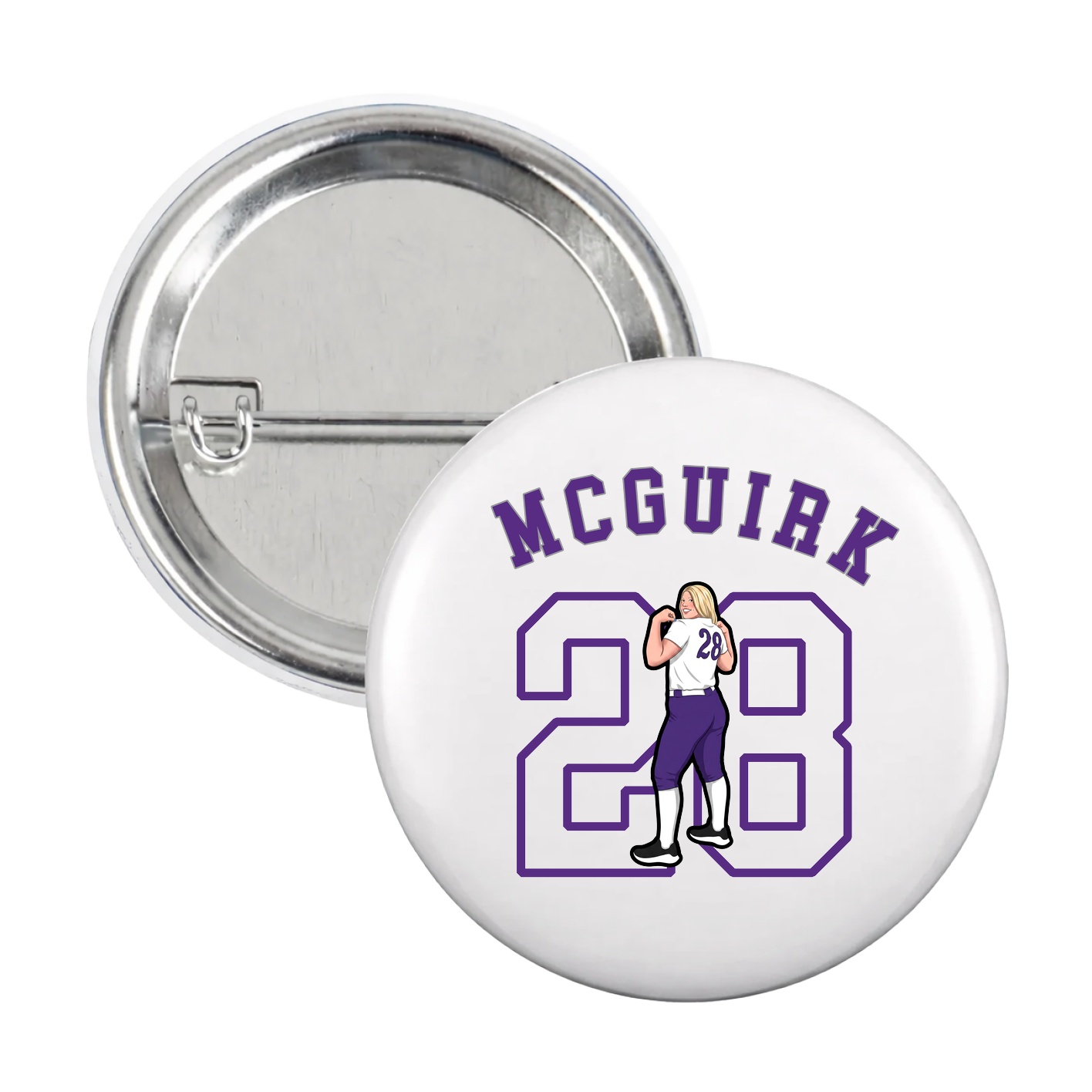 Game Day Button — Shirsey Arch in White