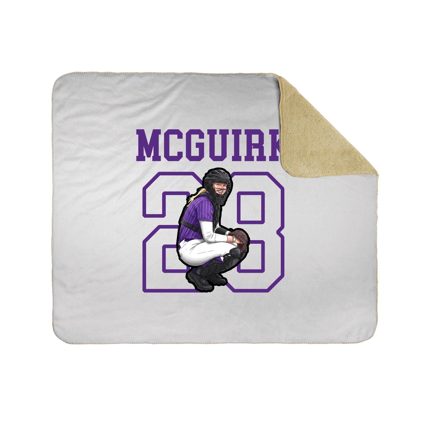 Throw Blanket — Shirsey in White