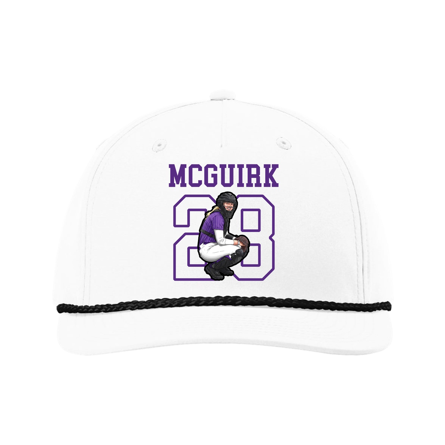 Five-Panel Classic Rope Cap — Shirsey in White
