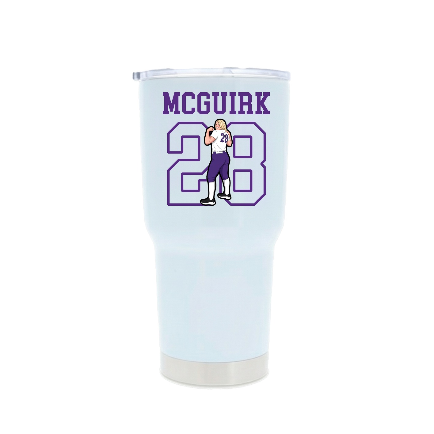30oz Stainless Steel Tumbler — Shirsey in White