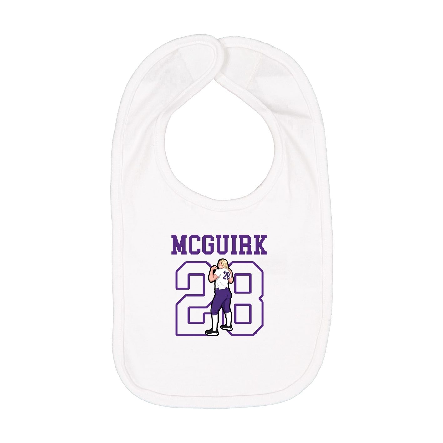 Infant Bib — Shirsey in White