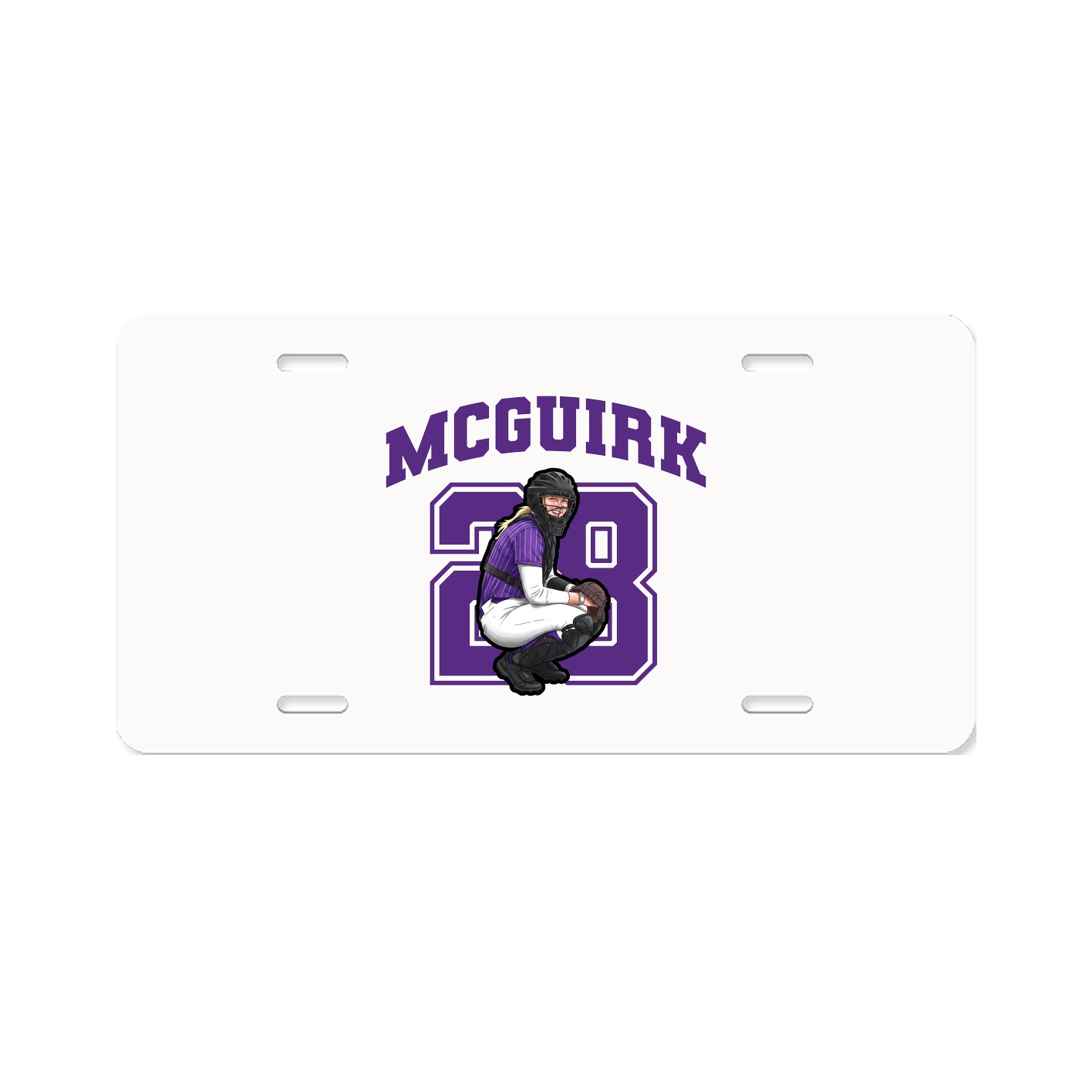 License Plate — Number in Classic