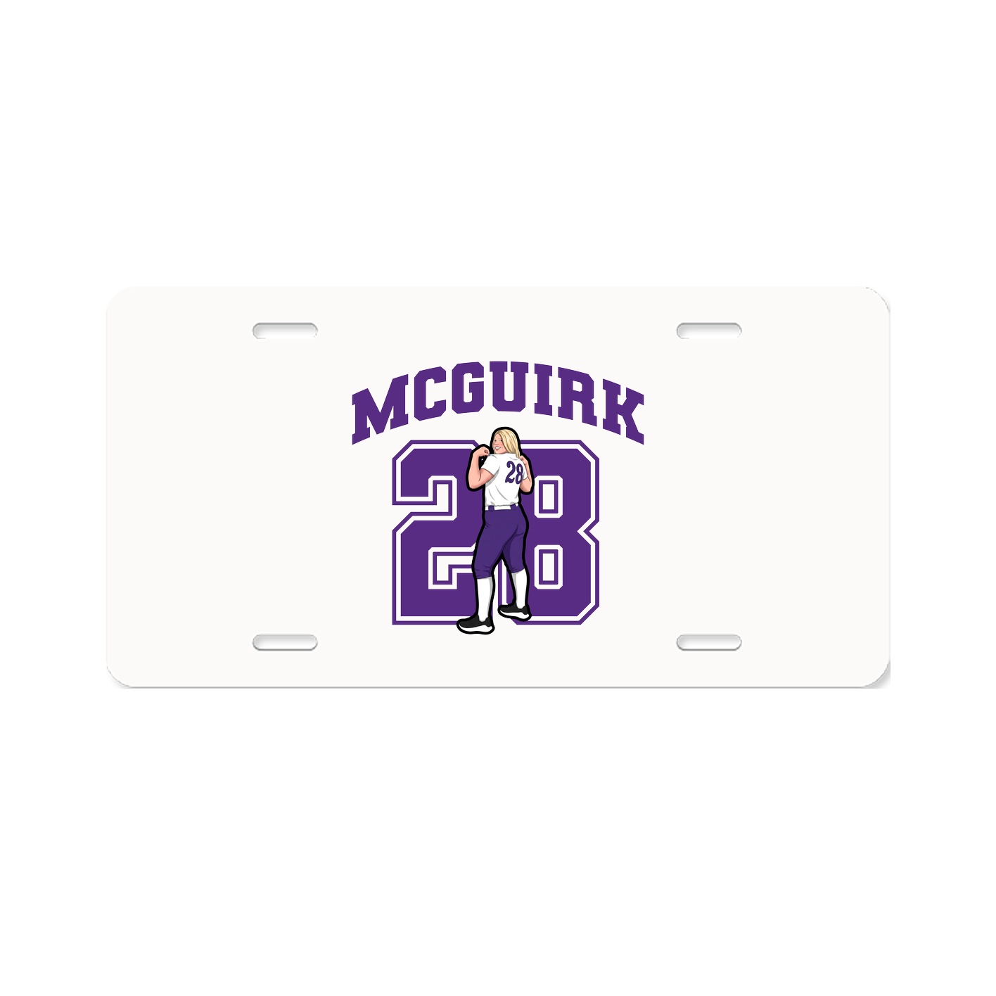 License Plate — Number in Classic