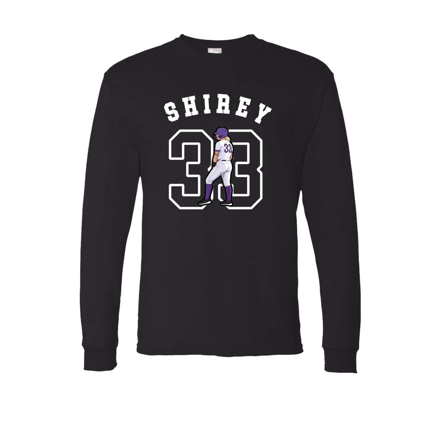 Long Sleeve Tee — Shirsey Arch in Black
