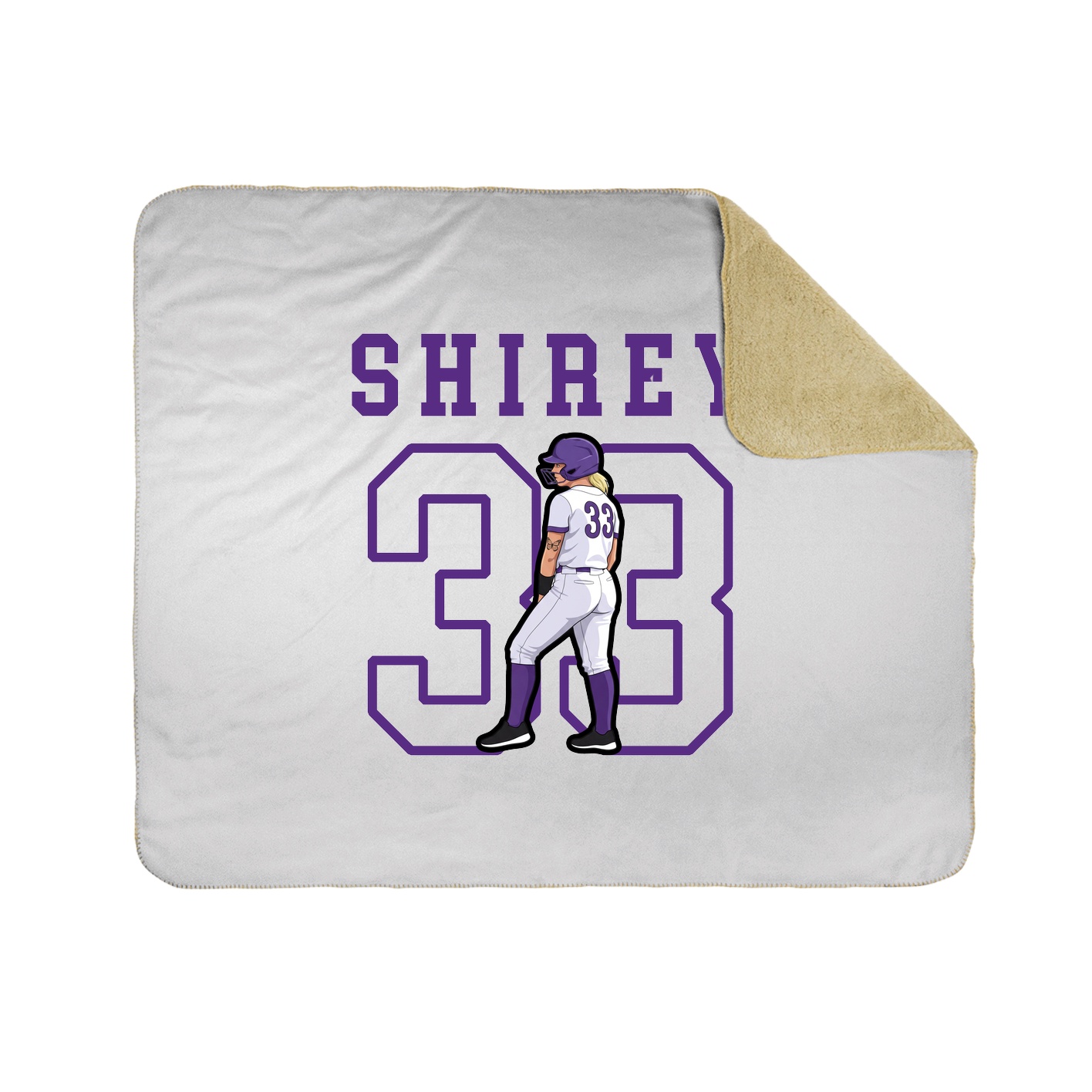 Throw Blanket — Shirsey in White