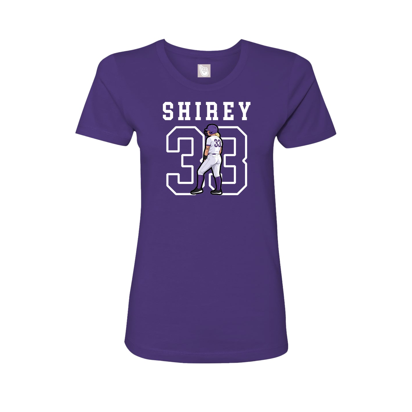 Fitted Women's Tee — Shirsey in Purple