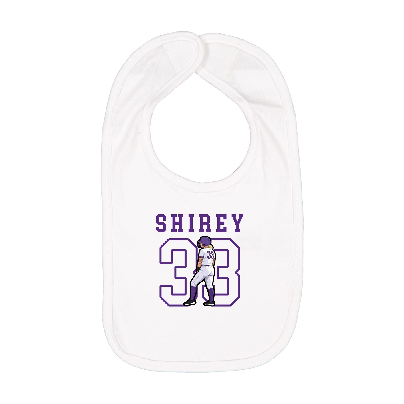 Infant Bib — Shirsey in White