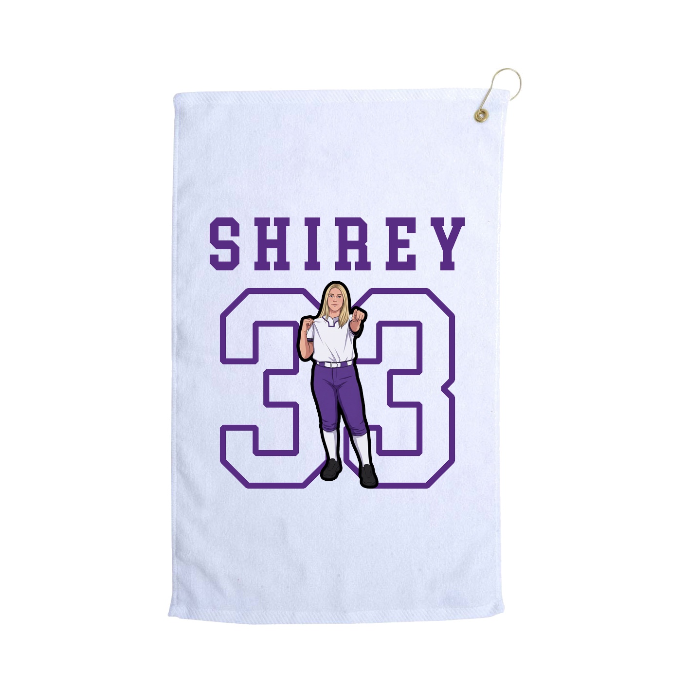 Golf Towel — Shirsey in White
