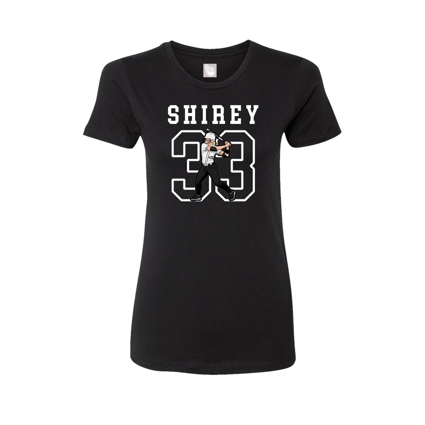 Fitted Women's Tee — Shirsey in Black
