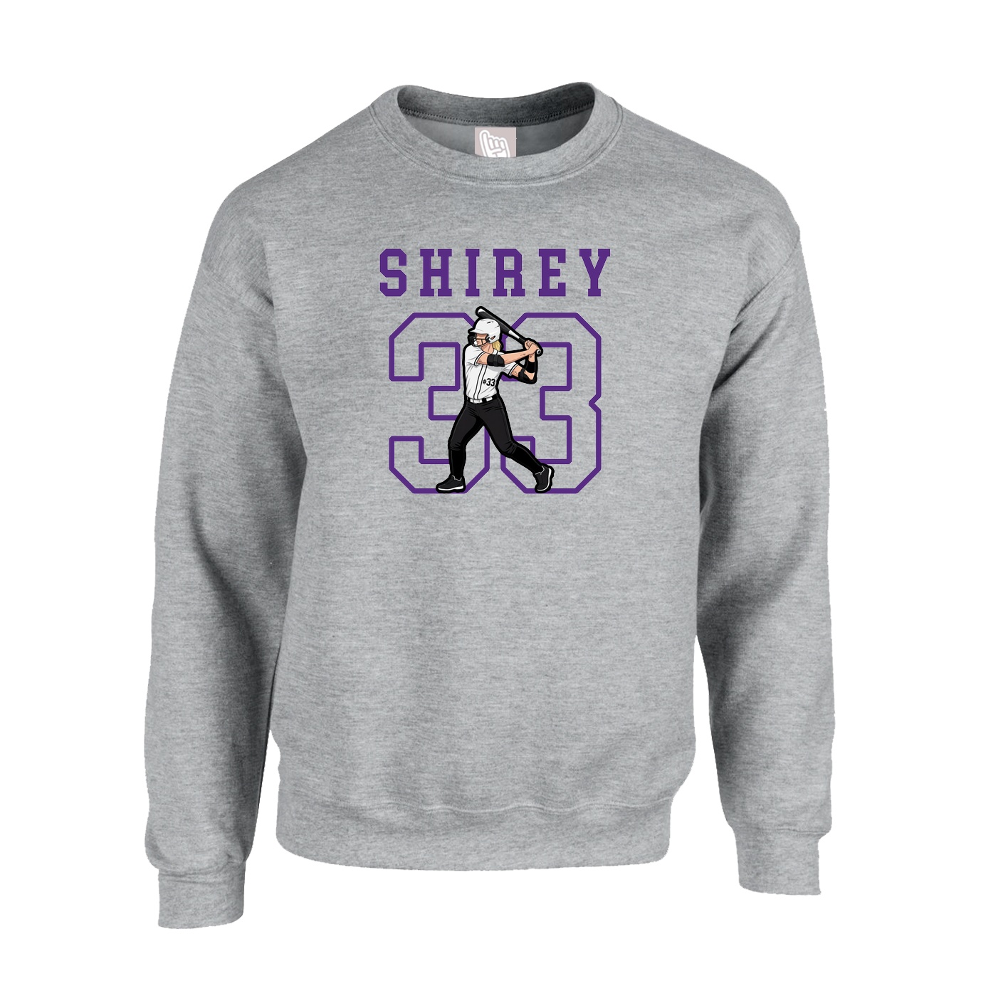 Fleece Crew — Shirsey in Grey
