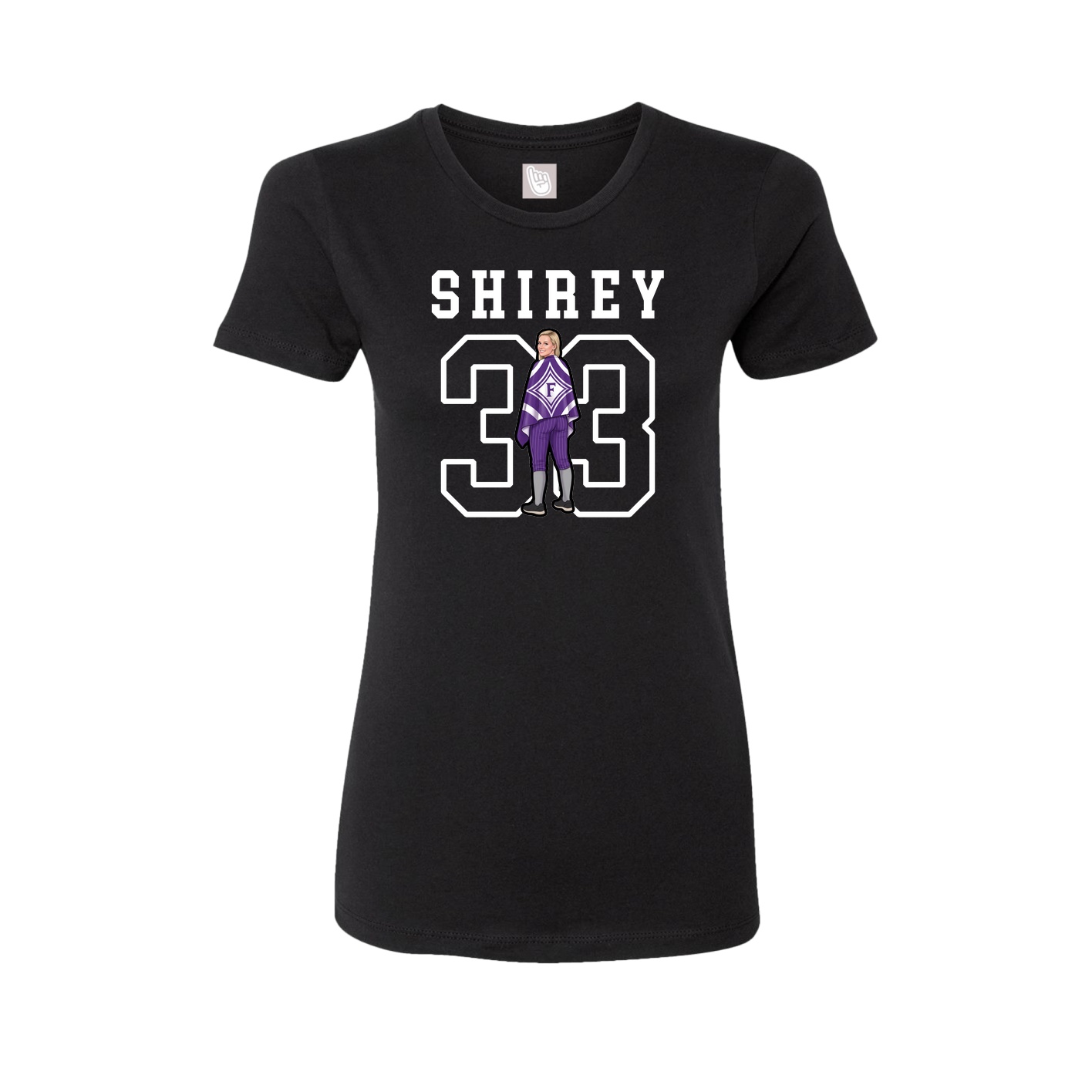 Fitted Women's Tee — Shirsey in Black