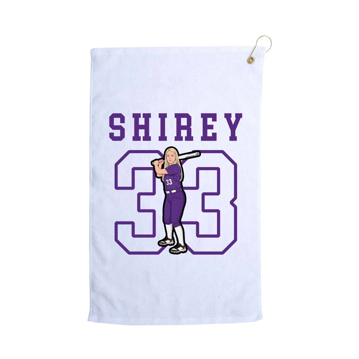 Golf Towel — Shirsey in White