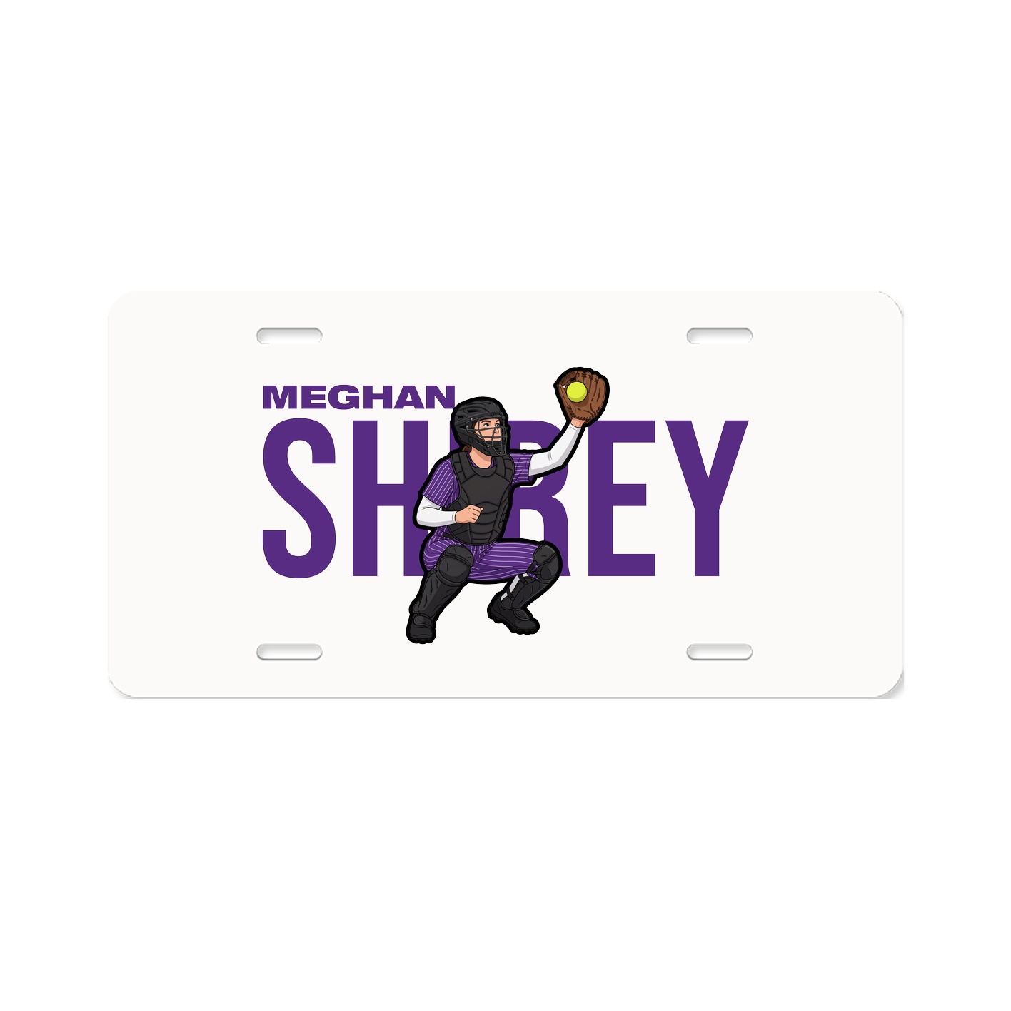 License Plate — Player Name in Classic