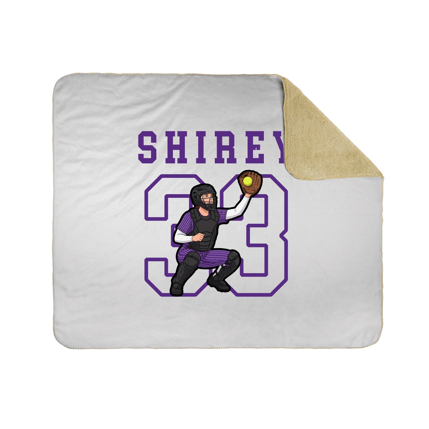 Throw Blanket — Shirsey in White