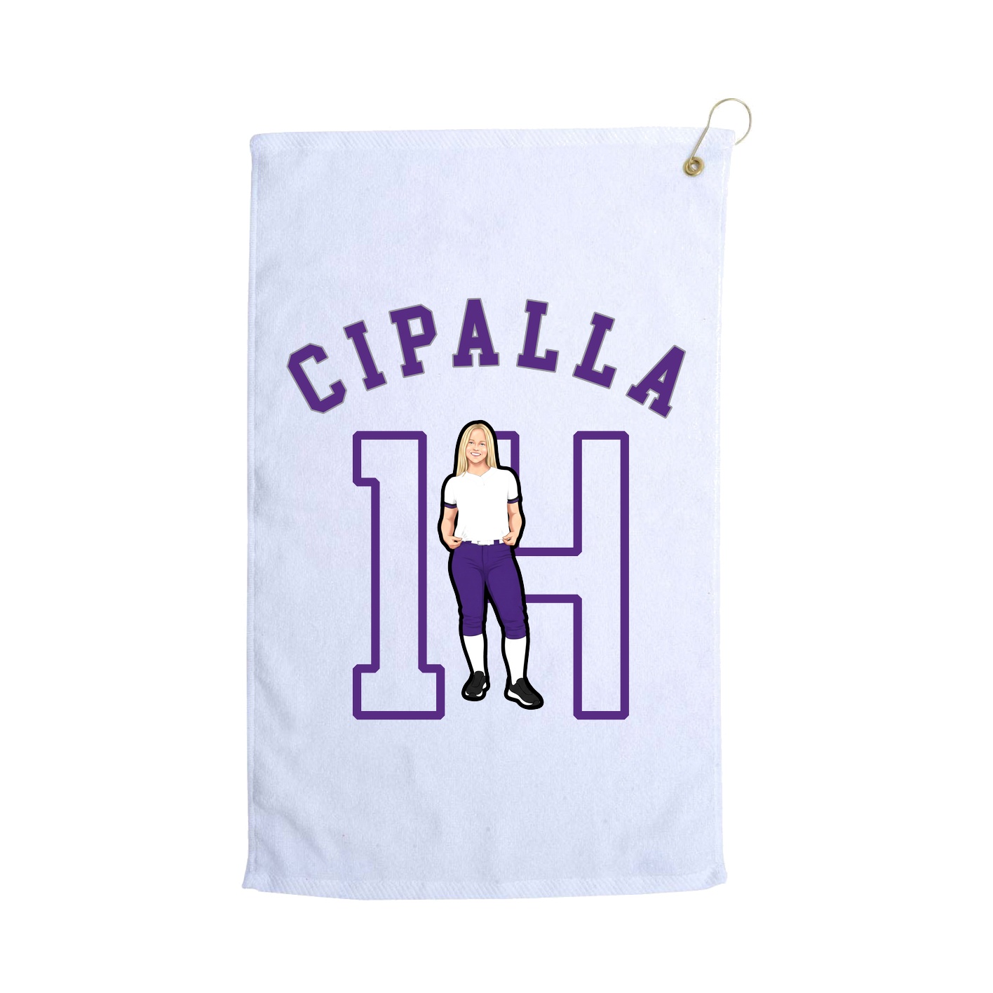 Golf Towel — Shirsey Arch in White