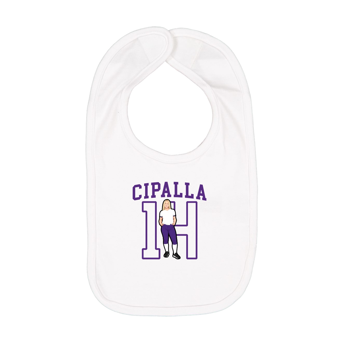 Infant Bib — Shirsey in White