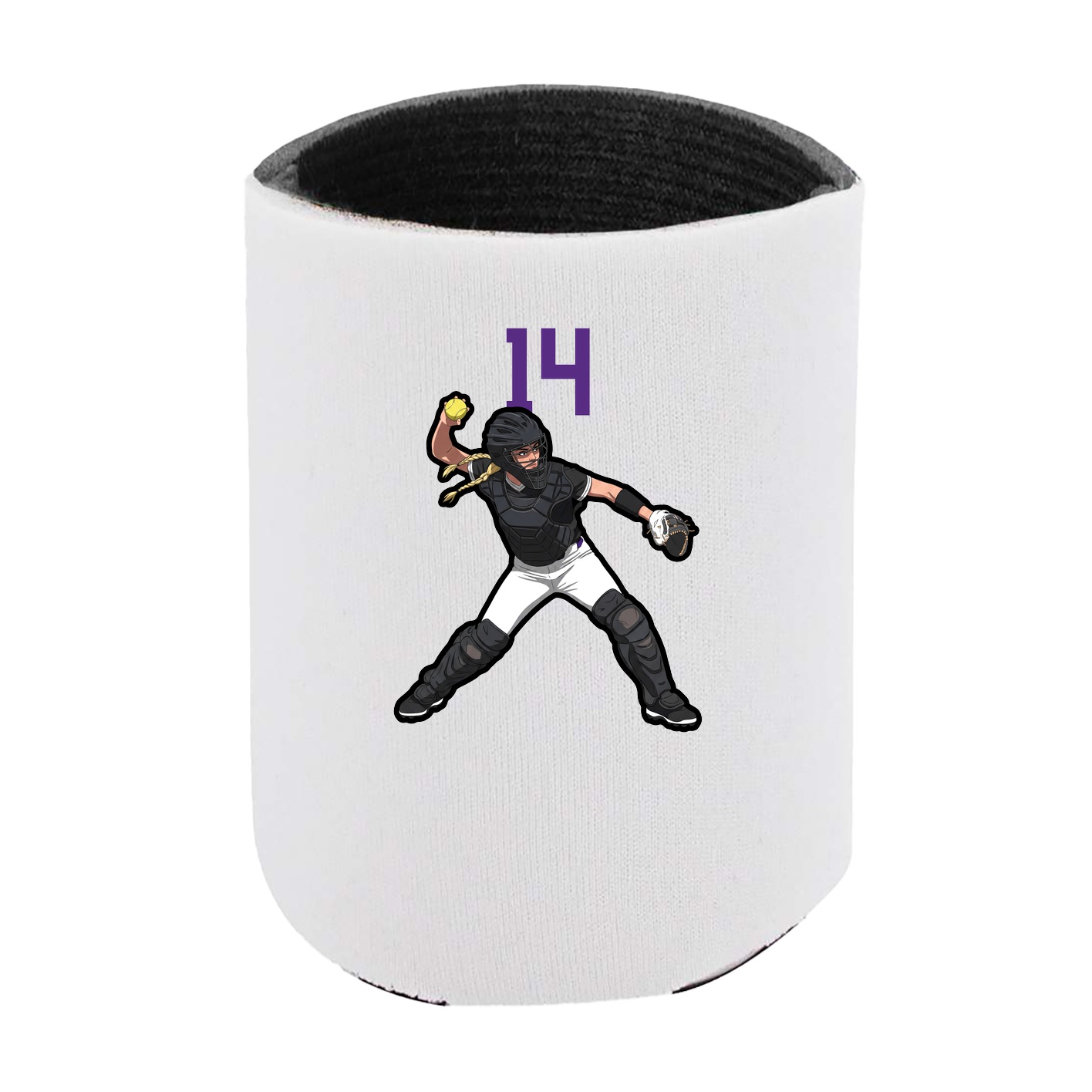 Can Holder — Number Top in White