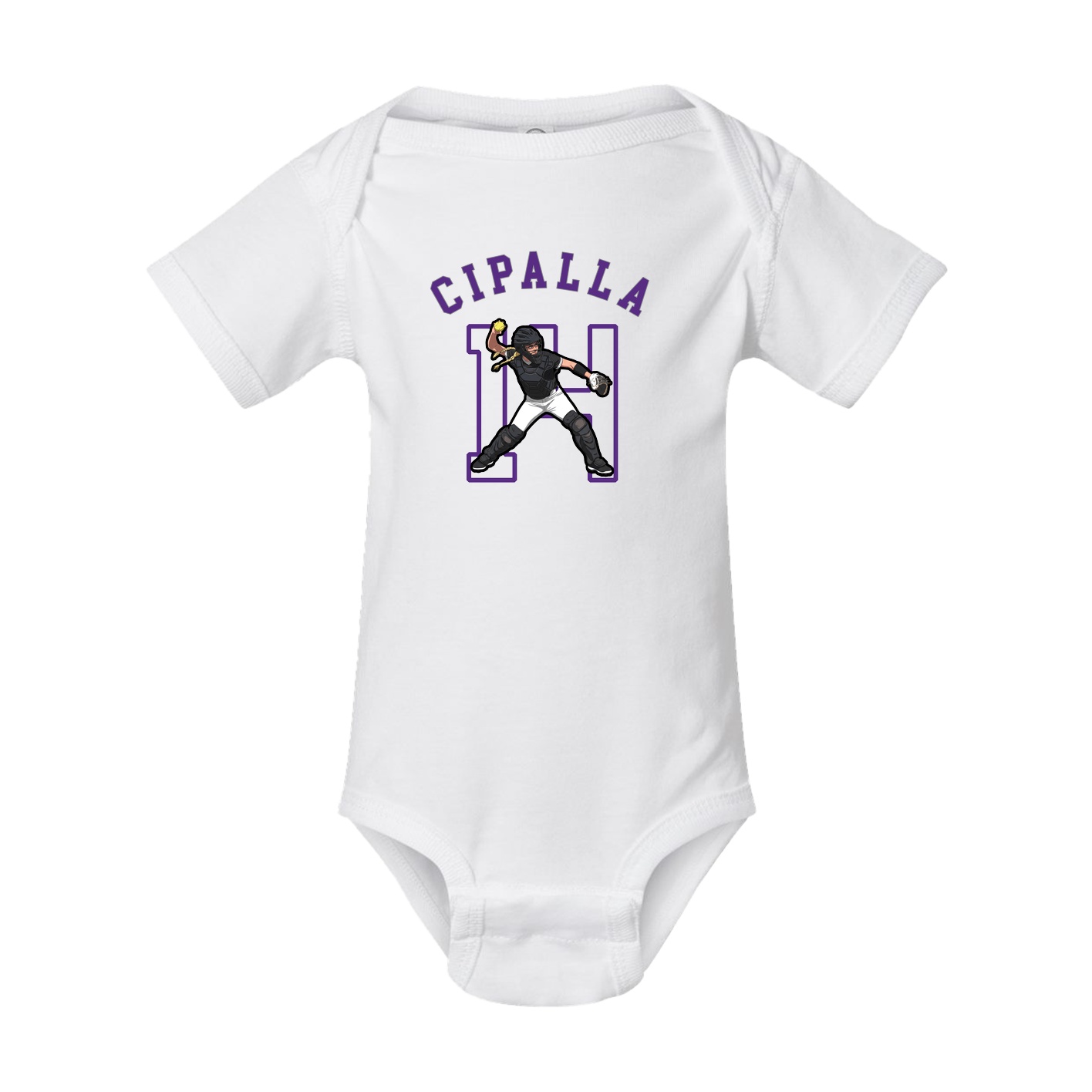 Baby Onesie — Shirsey Arch in White