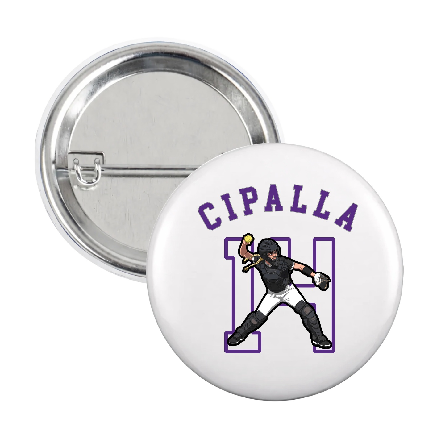 Game Day Button — Shirsey Arch in White
