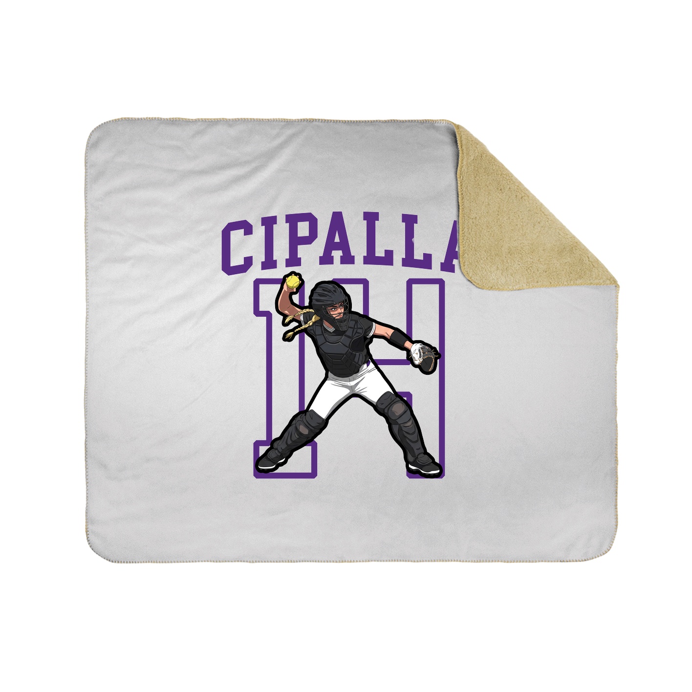 Throw Blanket — Shirsey in White