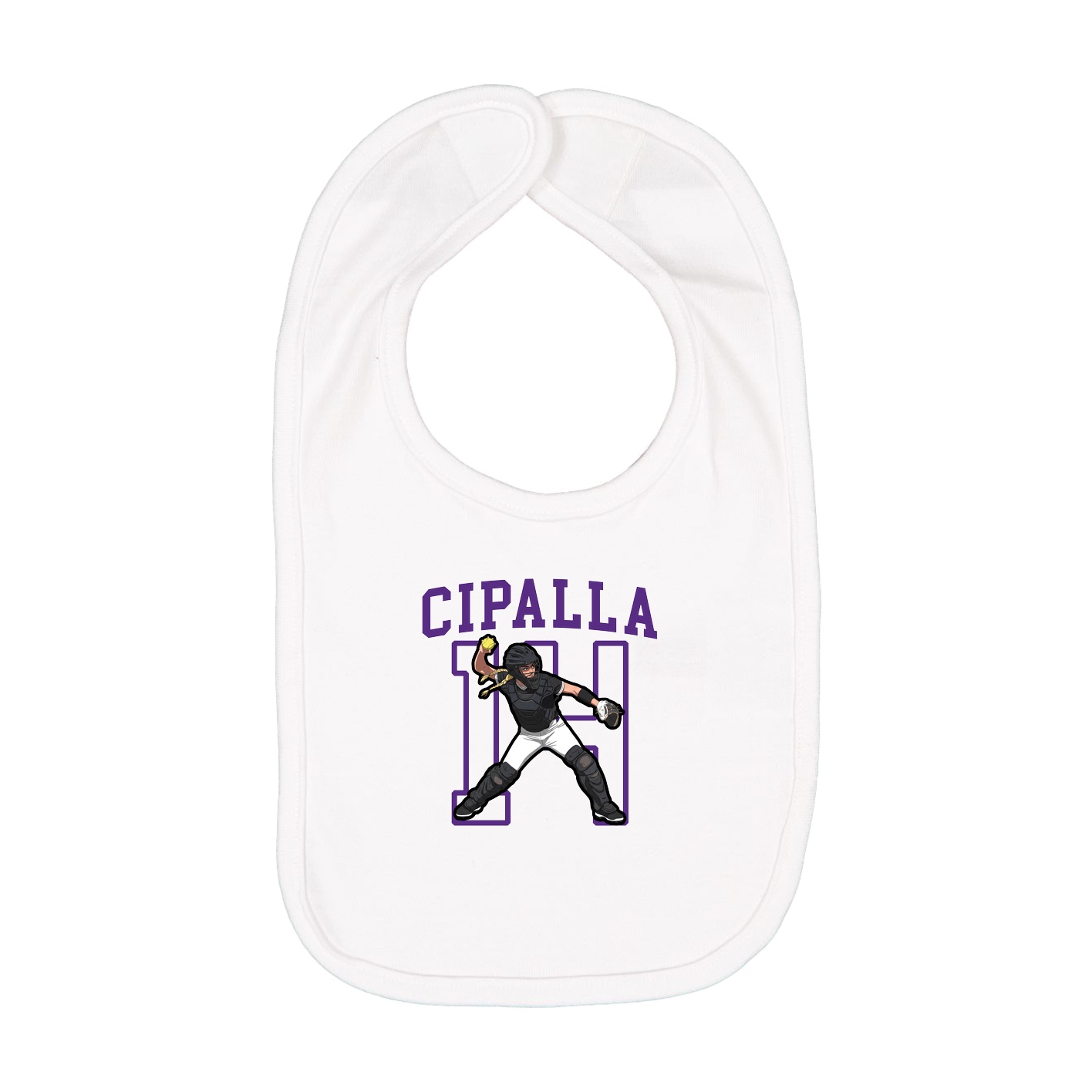 Infant Bib — Shirsey in White