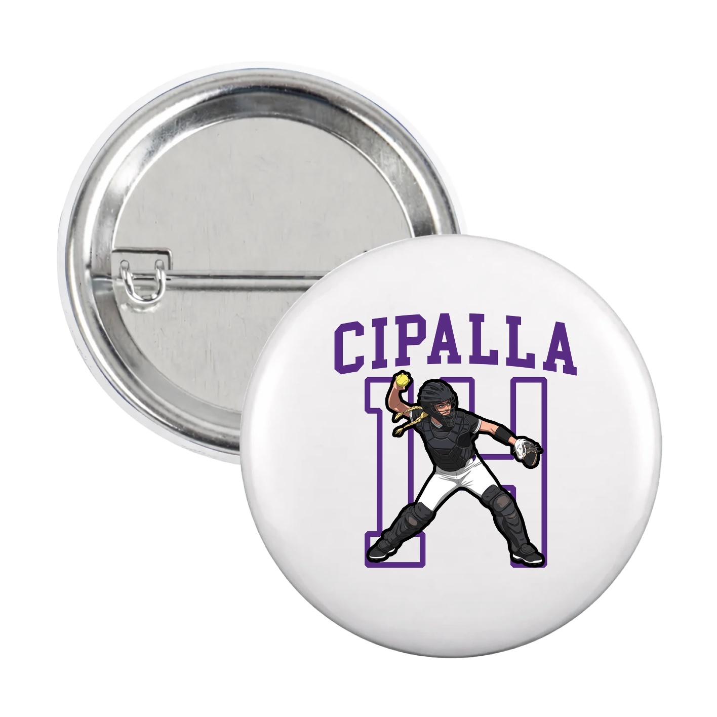 Game Day Button — Shirsey in White