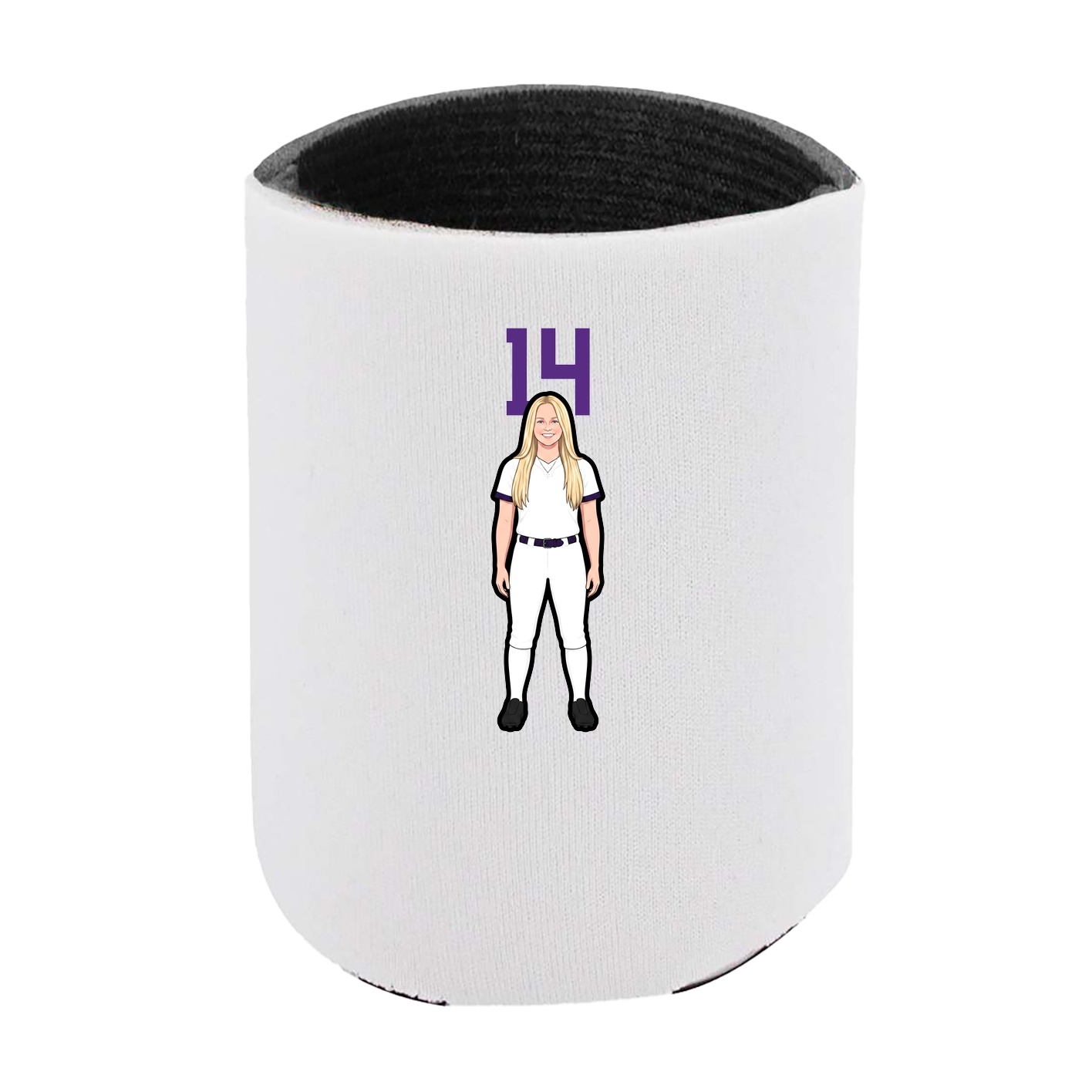 Can Holder — Number Top in White
