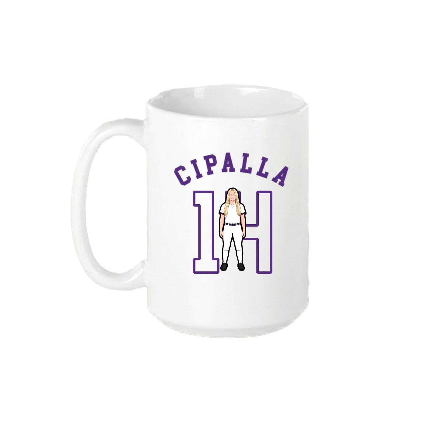 15oz Coffee Mug — Shirsey Arch in White