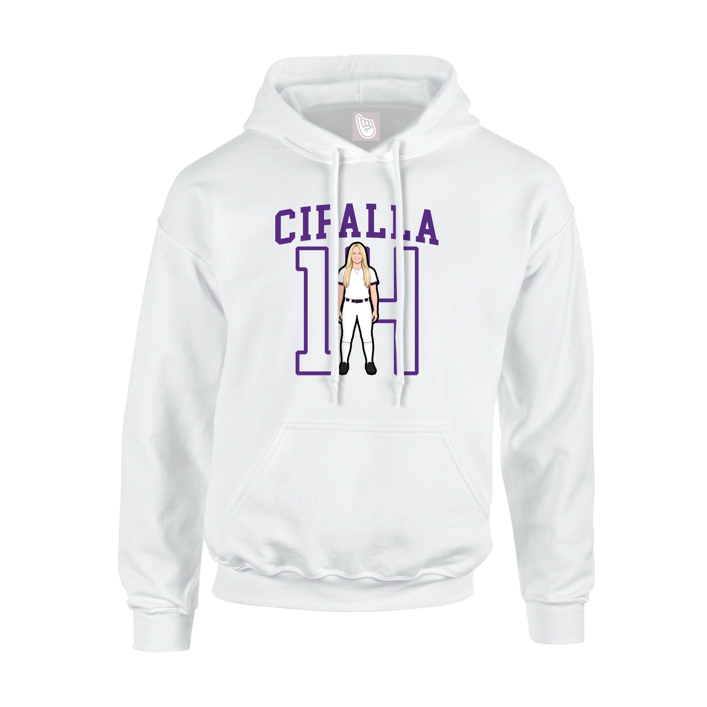 Hoodie — Shirsey in White