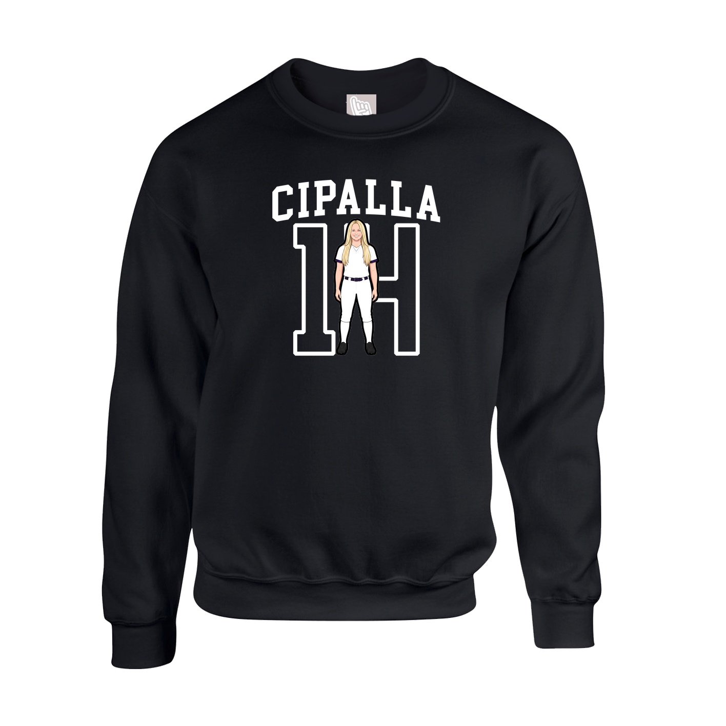 Fleece Crew — Shirsey in Black