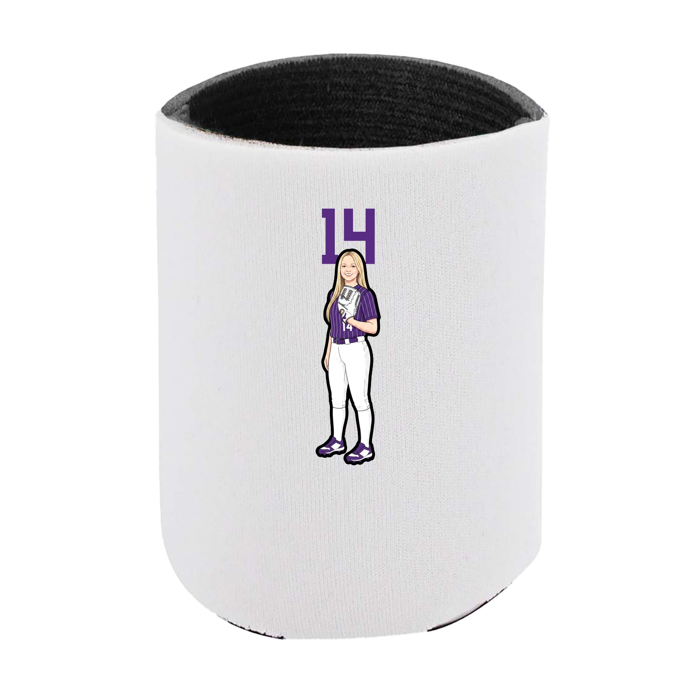 Can Holder — Number Top in White