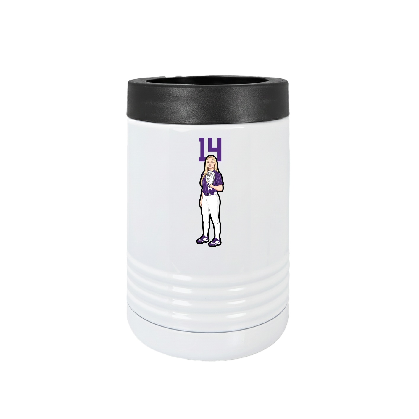 Beverage Holder — Number Top in White