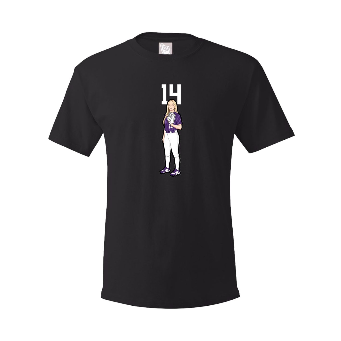 Tee — Number Top in Black