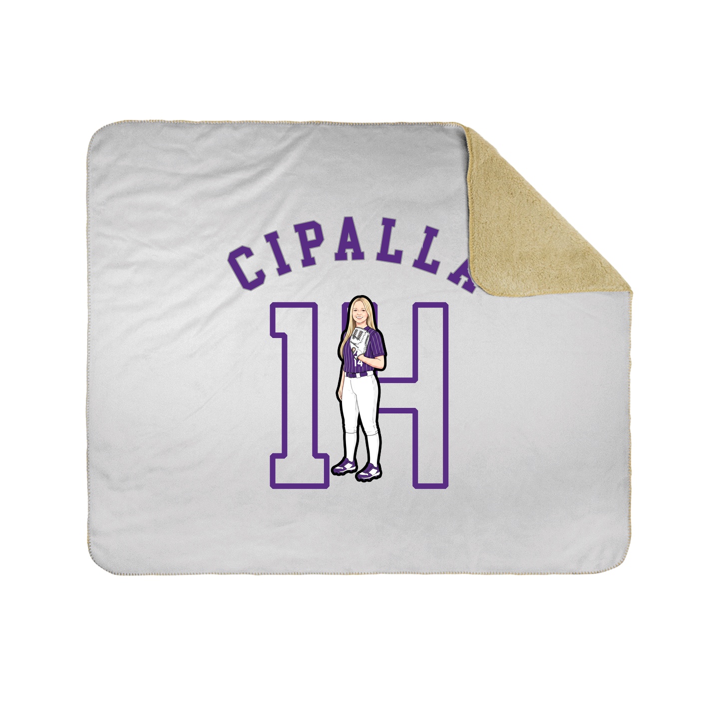 Throw Blanket — Shirsey Arch in White