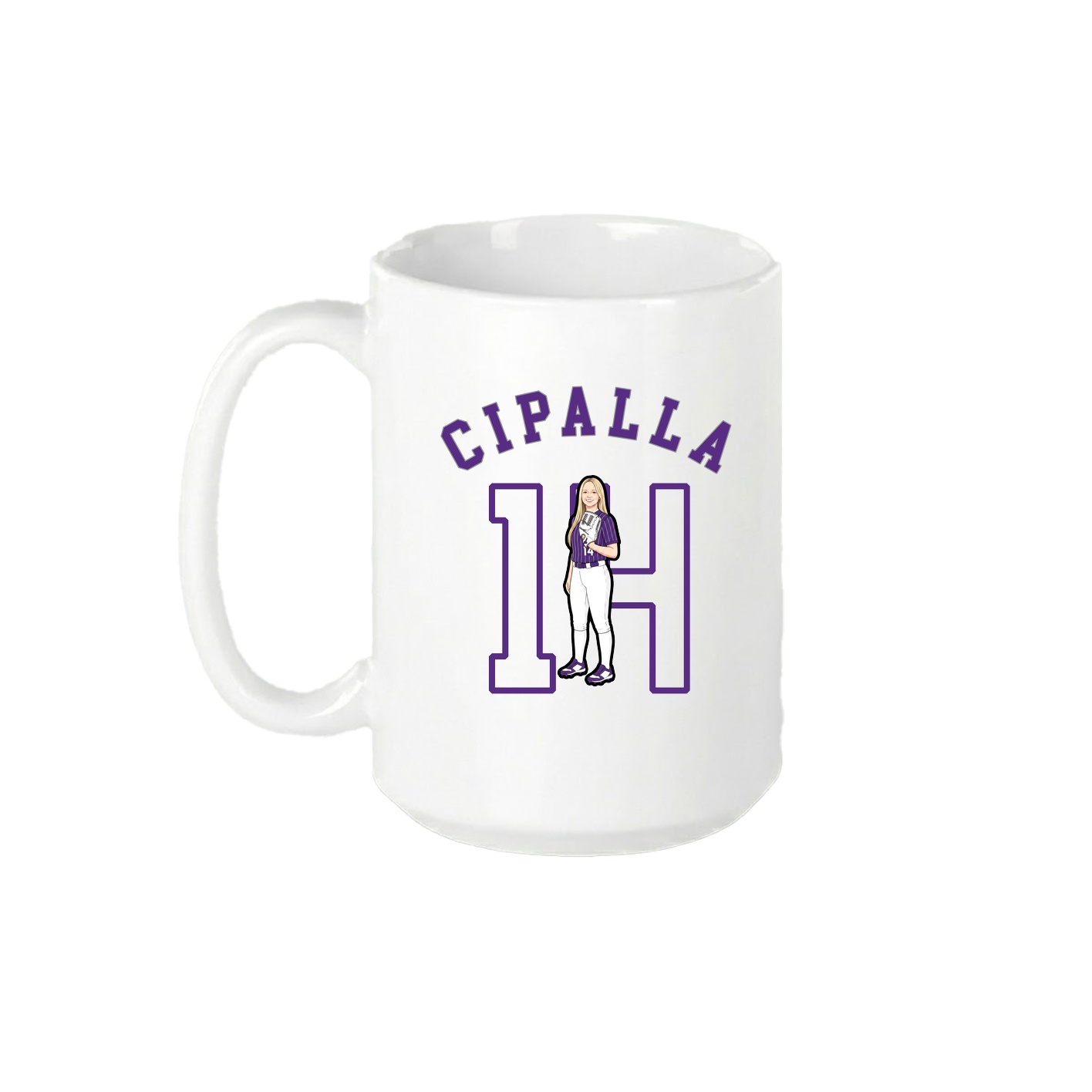 15oz Coffee Mug — Shirsey Arch in White