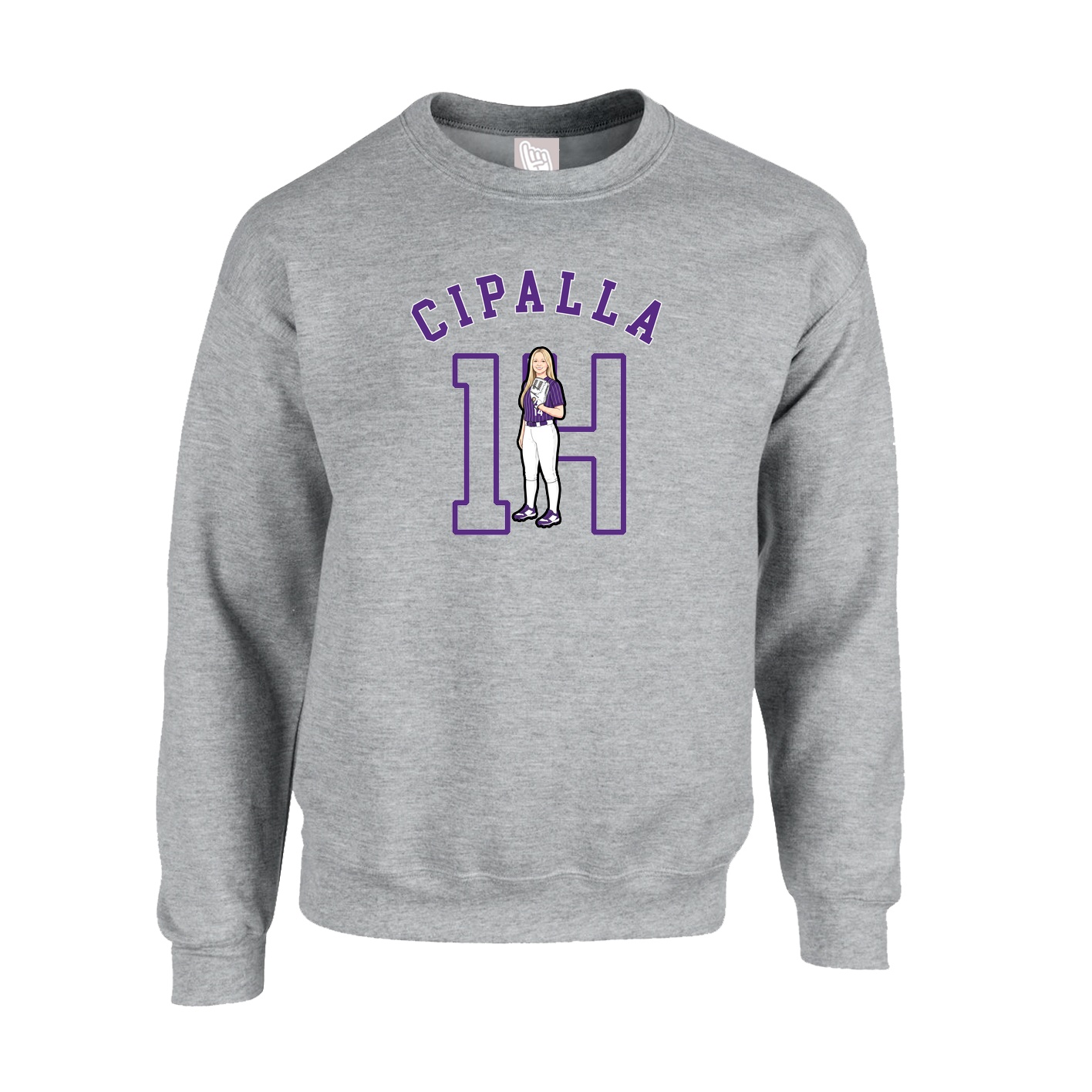 Fleece Crew — Shirsey Arch in Grey