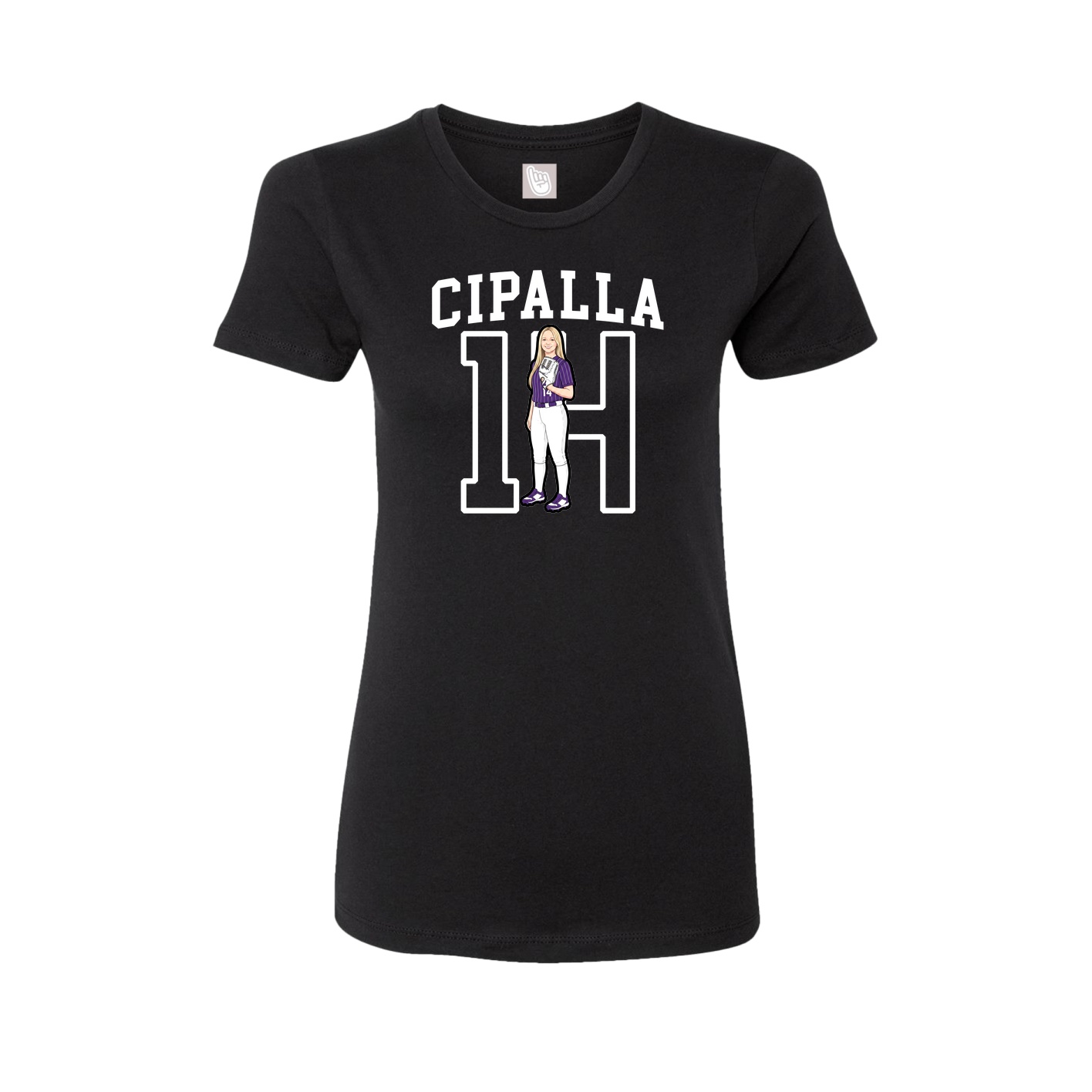 Fitted Women's Tee — Shirsey in Black