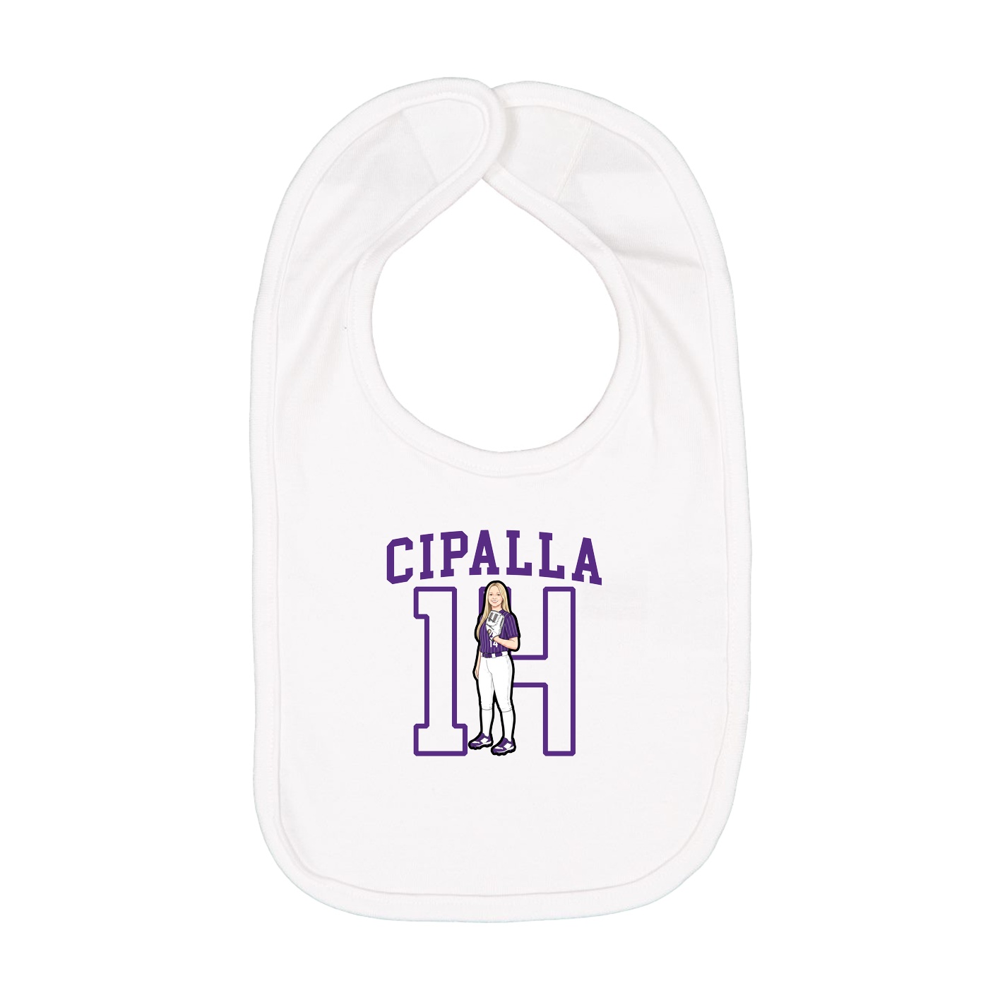 Infant Bib — Shirsey in White